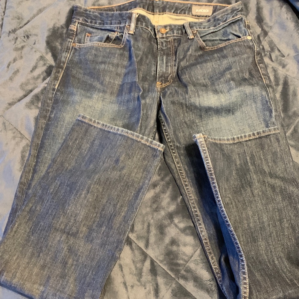 Bonobos Dark Wash Straight cut jeans